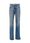Balmain Belt Loop Jeans In Blue