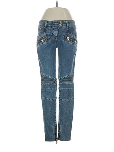 Pre-owned Balmain Jeans In Blue