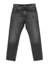 Balmain Black Regular-fit Denim Jeans In Multi