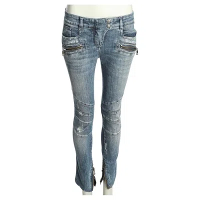 Pre-owned Balmain Jeans In Gray