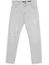 Balmain Straight Leg Jeans In Grey
