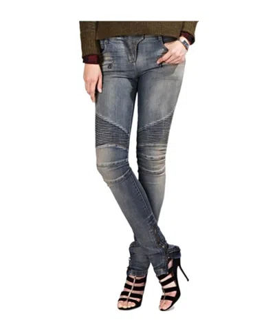 Balmain Jeans With Belt Loops In Blue