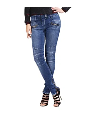 Balmain Jeans With Belt Loops In Blue