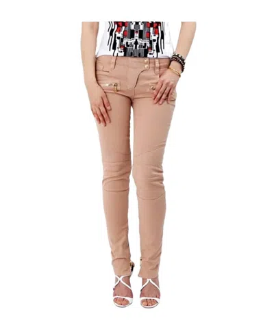 Balmain Jeans With Belt Loops In Brown