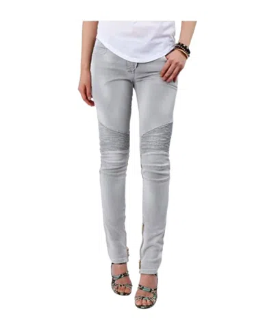 Balmain Jeans With Belt Loops In Gray