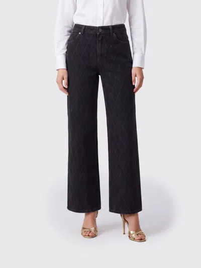 BALMAIN BALMAIN JEANS WOMAN COLOR BLACK,I87873002