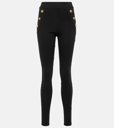 BALMAIN JERSEY LEGGINGS