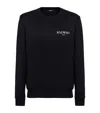Balmain Logo-printed Crewneck Sweatshirt In Black