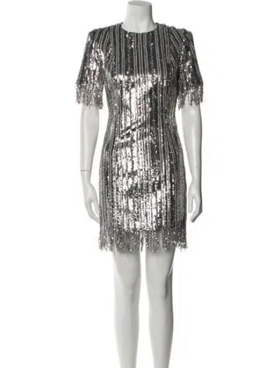 Pre-owned Balmain Jersey Mini Dress