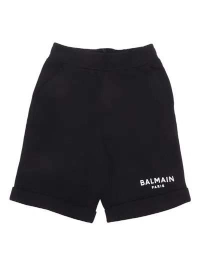 Balmain Kids' Jersey Shorts In Black