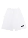 Balmain Kids Logo Jersey Shorts In White