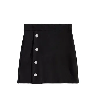 Balmain Kids' Jersey Skirt In Black