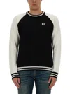 Balmain Men's Jersey With Logo In Black