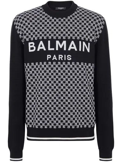Balmain Jerseys & Knitwear In Noirblanc