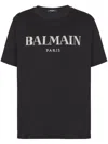 Balmain Vintage Crystal-embellished T-shirt In Black