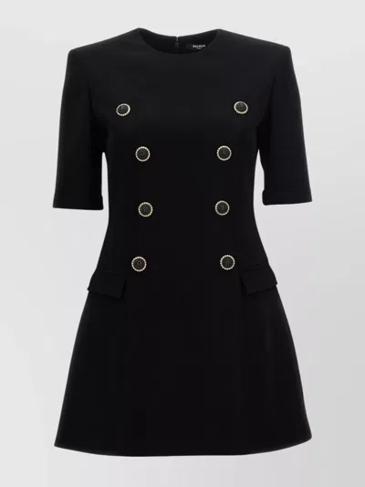 Balmain Dresses In Black