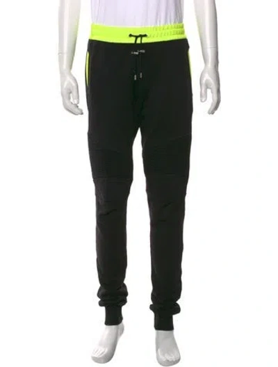 Pre-owned Balmain Joggers In Black