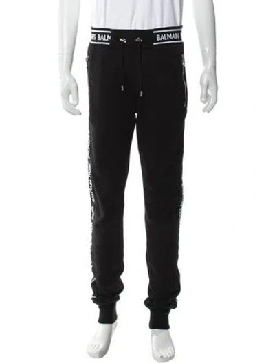 Pre-owned Balmain Joggers In Black