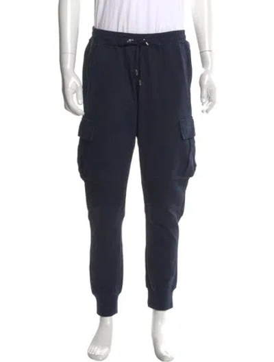 Pre-owned Balmain Joggers In Blue