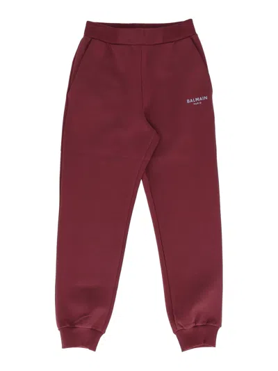 Balmain Kids' Joggers In Red
