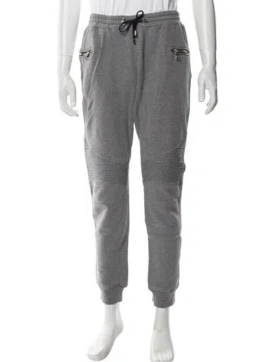 Pre-owned Balmain Joggers In Gray