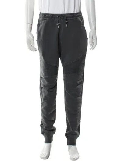 Pre-owned Balmain Joggers In Gray