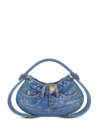 Balmain Jolie Madame Cross Body Bag In Blue