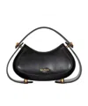 Balmain Jolie Madame Small Top-handle Bag In Grid Padded Leather In Black