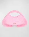 Balmain Jolie Madame Medium Top-handle Bag In Quilted Polyurethane In Pink