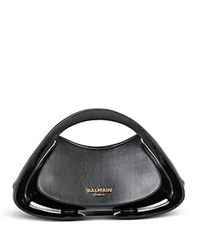 Balmain Jolie Madame Small Handbag In Black/gold