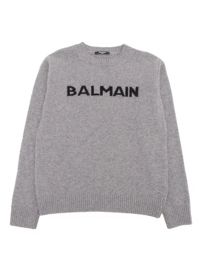 Balmain Kids' Jumper In Grey