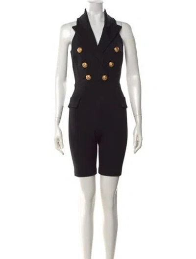Pre-owned Balmain Jumpsuit In Blue