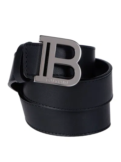Balmain Junior Stylish Mini Logo Belt For Kids In Metallic