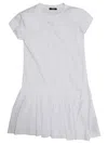 Balmain Junior Vestito Con Gonna Asimetrica In White