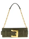 Balmain Khaki Anthem Clutch In Green