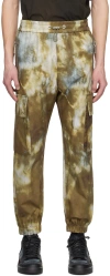 Balmain Tie-dye Print Track Pants In Udf Multi-kaki