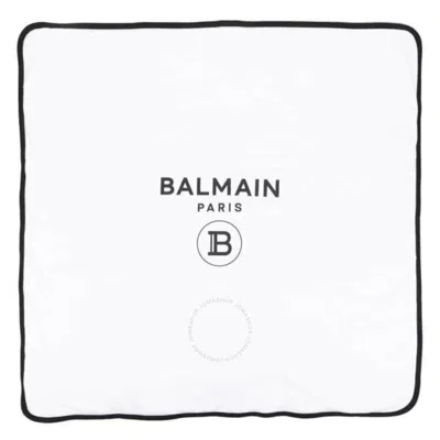 Balmain Kids B Logo Embroidered Blanket In Multi