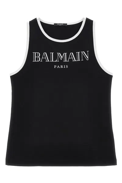 Balmain Kids ' Vintage' Tank Top In Black