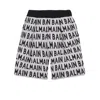 Balmain Kids Beige / Black Logo-print Cotton Shorts In Black/beige