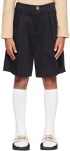 Balmain Pleated Tailored Shorts In 930 Black
