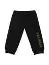 Balmain Logo-print Cotton Track Pants In Black