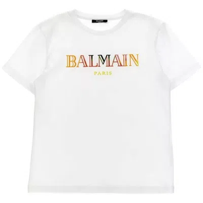 BALMAIN BALMAIN KIDS CONTRAST LOGO SHORT-SLEEVE T-SHIRT