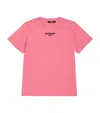 Balmain Cotton Logo T-shirt (4-14 Years) In Pink