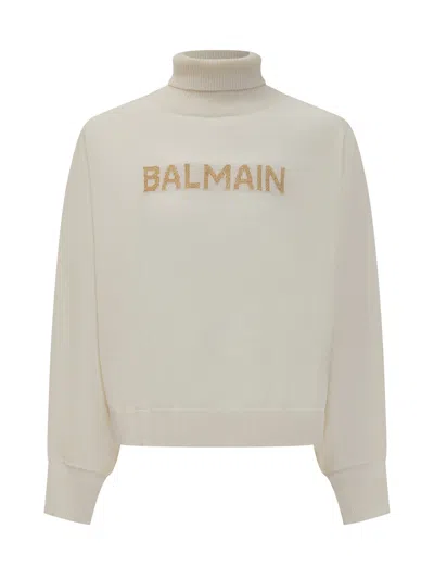 Balmain Kids Cozy Luxe Mini Sweater In Multi