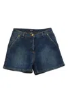Balmain Kids Denim Shorts In Blue
