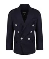 Balmain Kids Double-breasted Tailored Blazer In Black