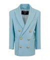 Balmain Kids Double-breasted Tailored Blazer In Blue