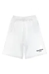 BALMAIN BALMAIN KIDS EMBOSSED LOGO BERMUDA SHORTS