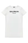 Balmain White Black Cotton T-shirts And Polos In White