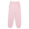 Balmain Kids Engraved-buttons Trousers In Pink